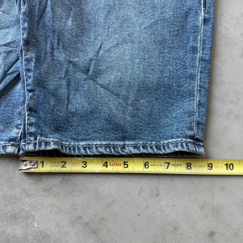 True Religion Ricky Relaxed Straight Denim Shorts Blue Mens 32